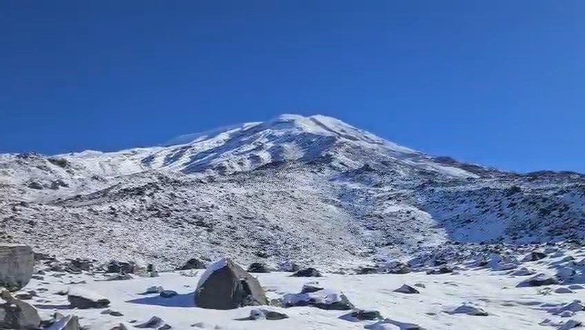 Diyarbakırlı dağcı Ağrı Dağı’nda fırtınaya yakalandı