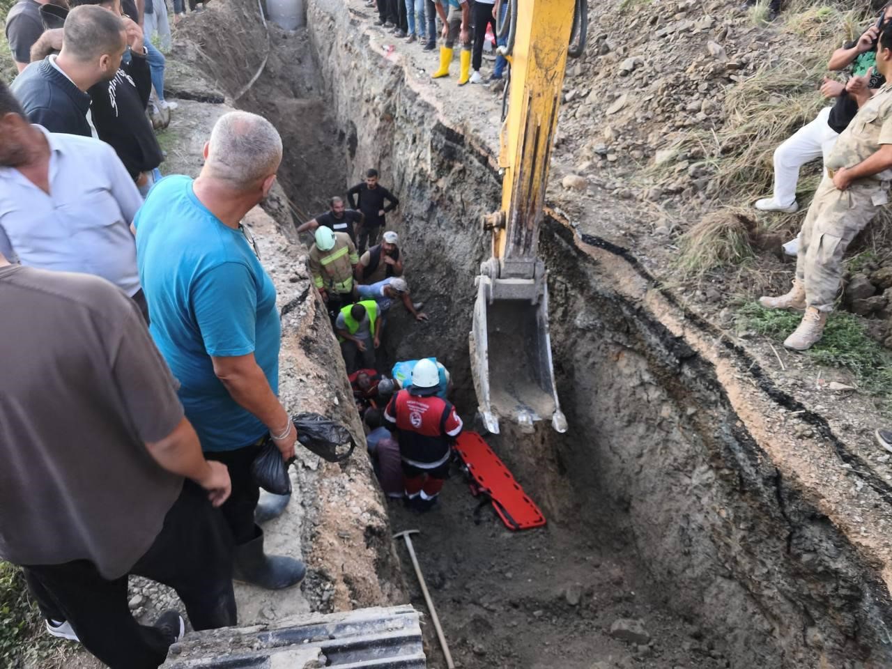 Altyapı çalışması sırasında göçük yaşandı: 1 yaralı