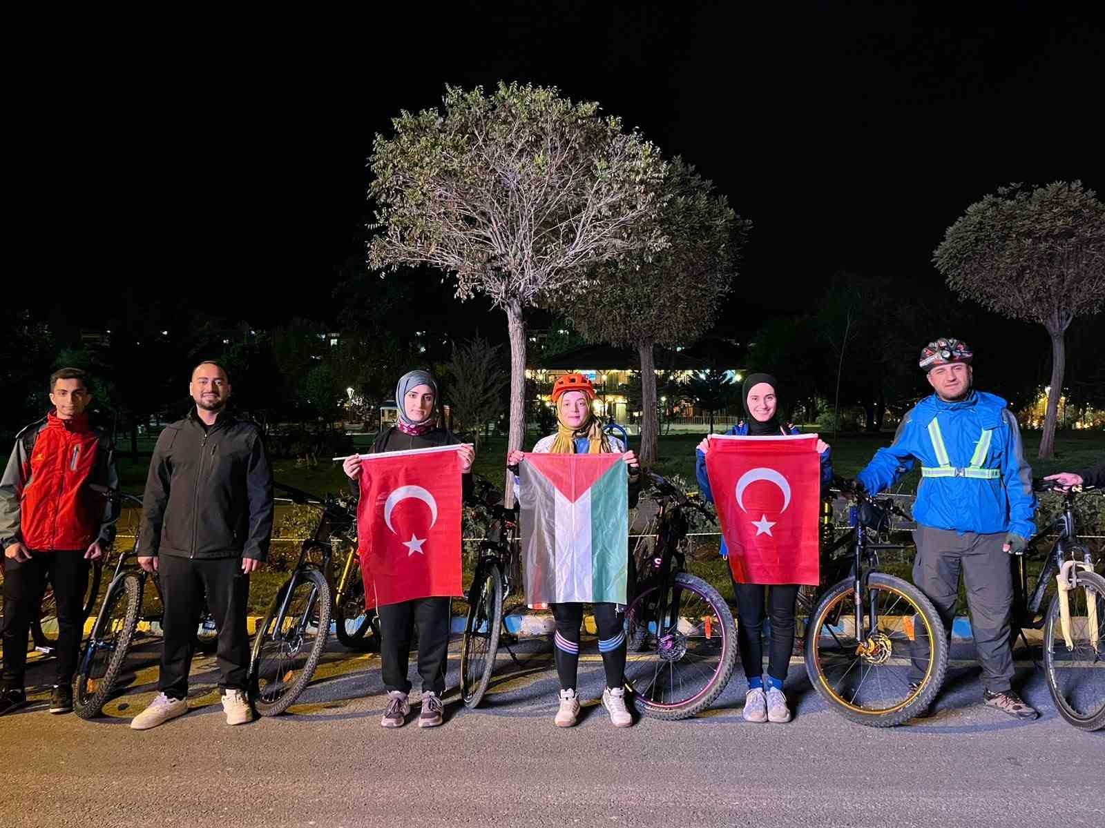 Gazze için pedal çevirdiler