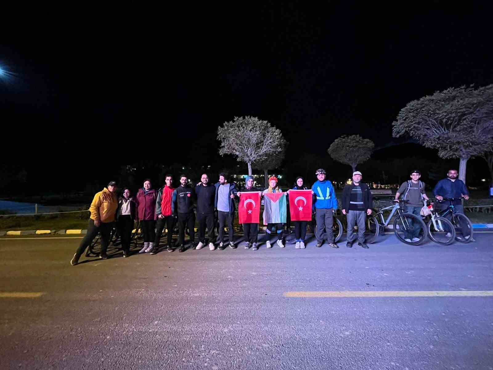 Gazze için pedal çevirdiler