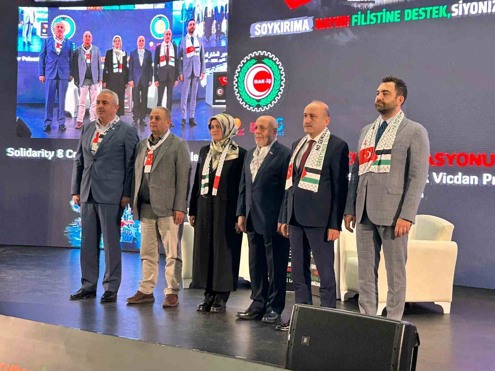 HAK-İŞ Genel Başkanı Arslan: "Sumud, dünyanın sessiz kaldığı bir dönemde Filistin davasına sahip çıkan kahraman bir kuruluştur"