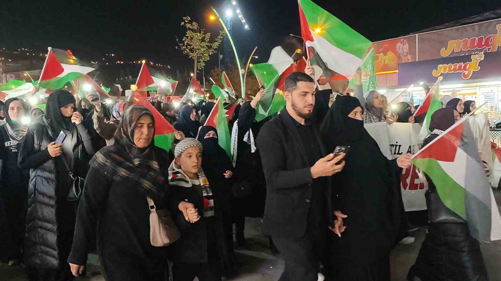 Muş’ta Gazze’ye destek gösterisi düzenlendi