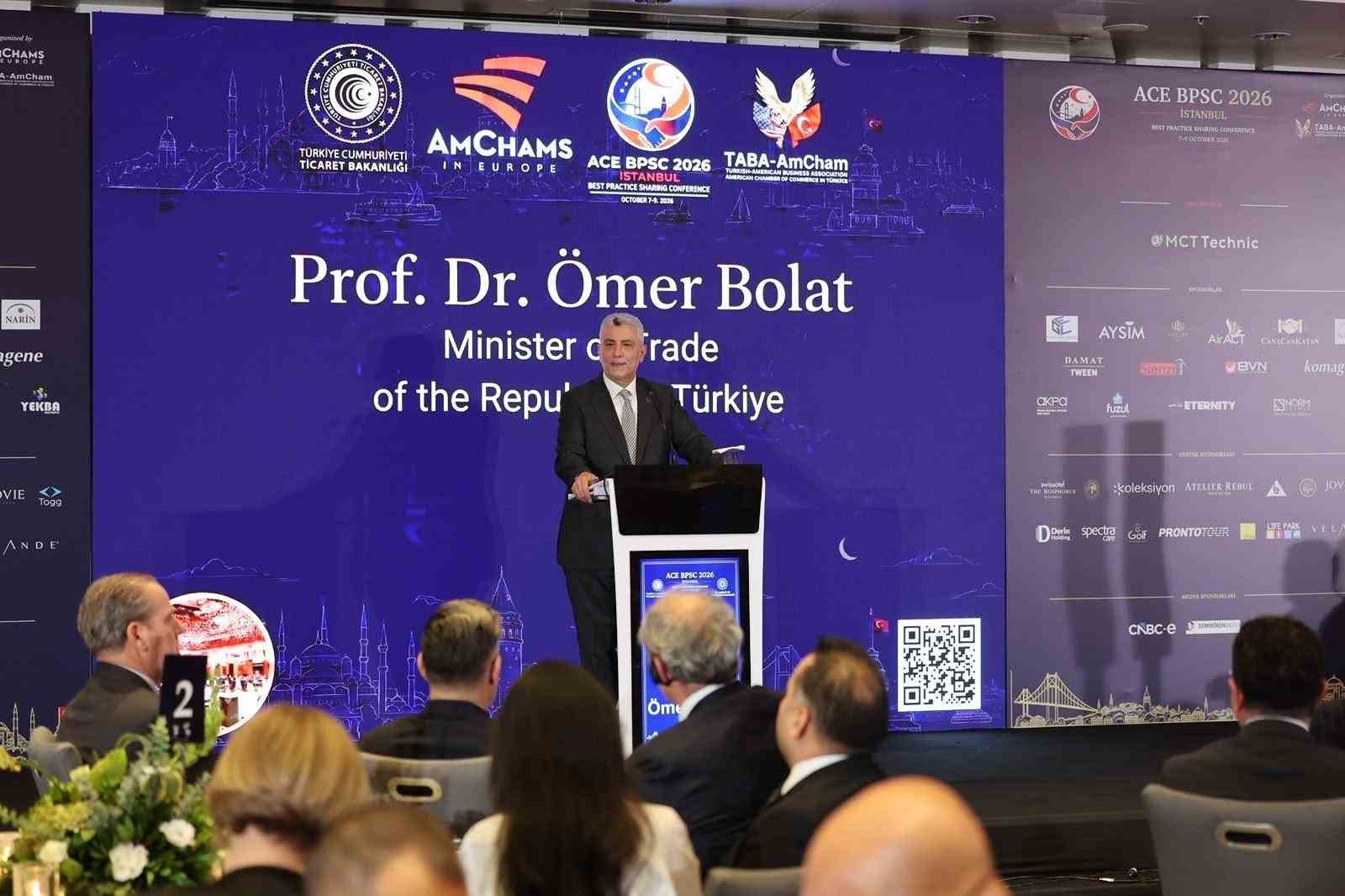 Bakan Bolat: ‘‘Türkiye-ABD ticaret hacmi hedefi 100 milyar dolar’’