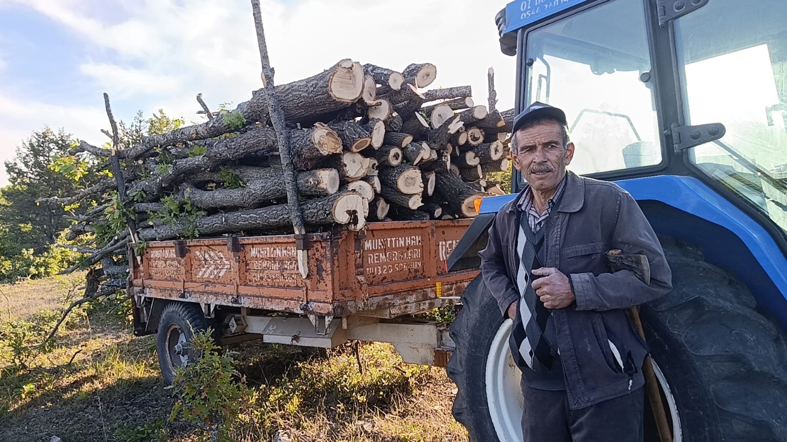 Yozgat’ta imece usulü kışlık odun mesaisi sürüyor