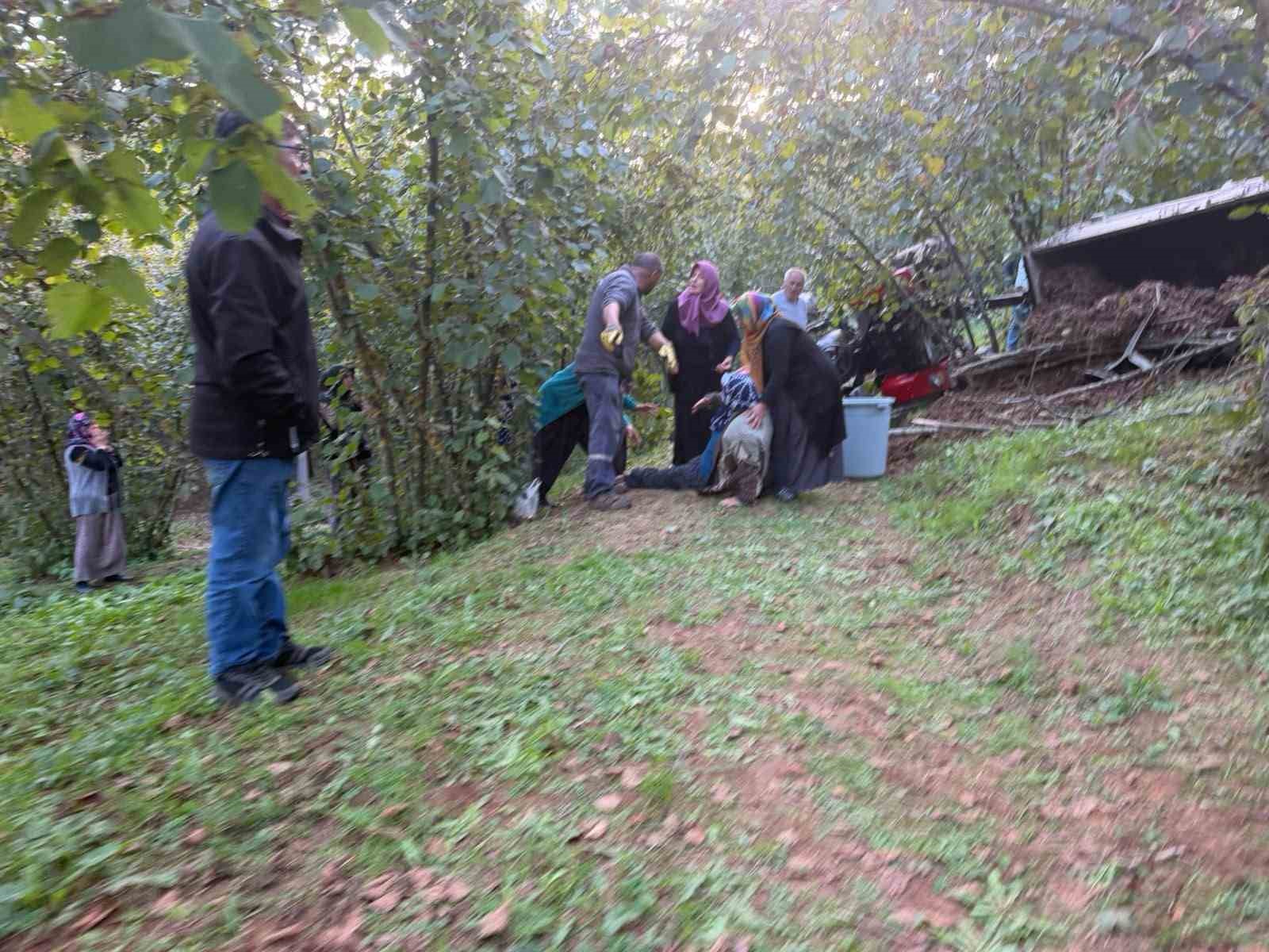 Sakarya’da traktör devrildi: 1 ölü, 2 yaralı