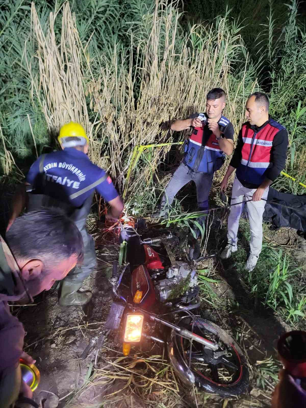 Aydın’da motosiklet göle uçtu: 1 ölü