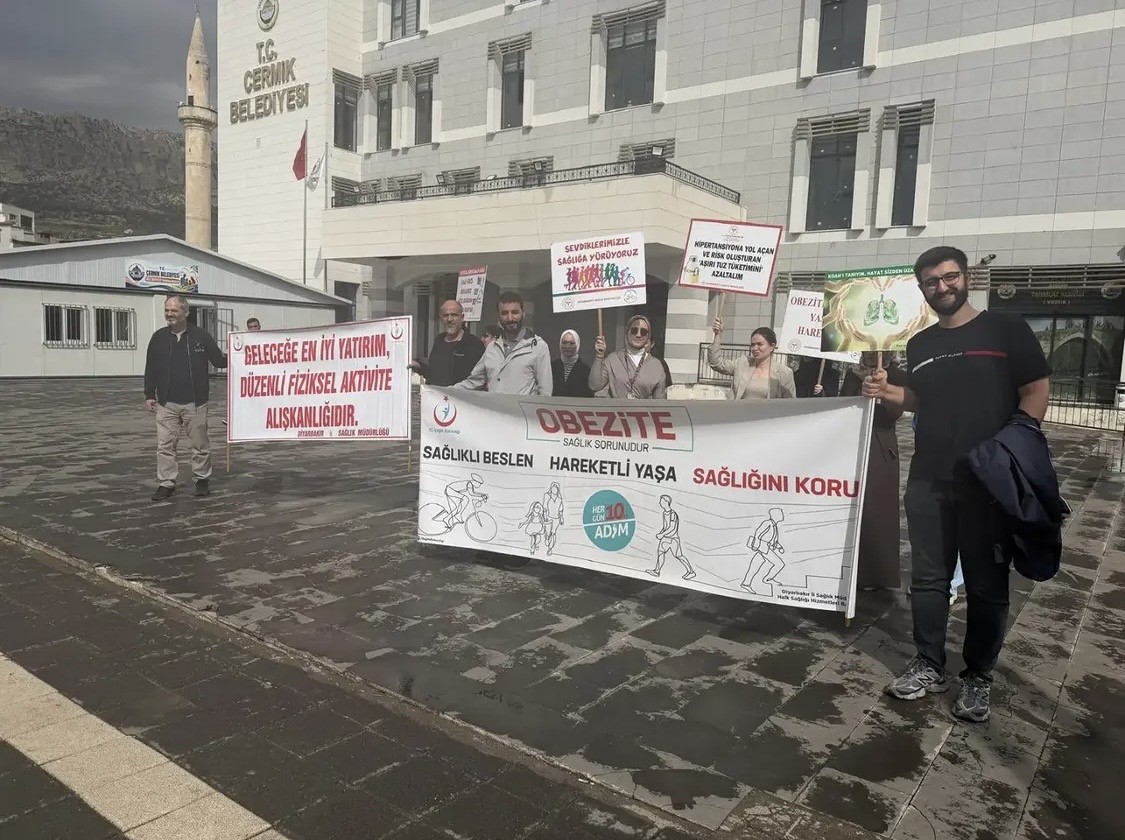 Obeziteye dikkat çekmek için yürüdüler