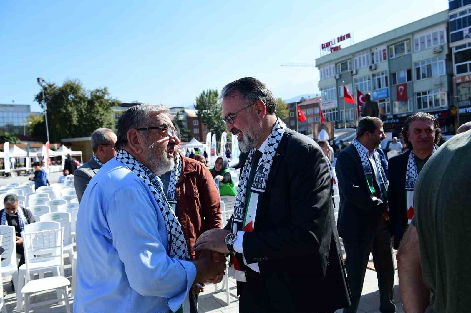 Kestel Belediyesi öncülüğünde Filistin için anlamlı buluşma