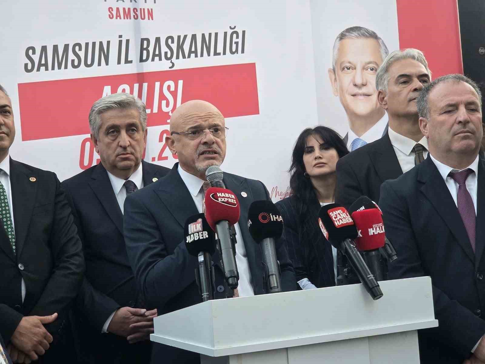 Samsun’da Yeni Parti İl Başkanlığı binası açıldı