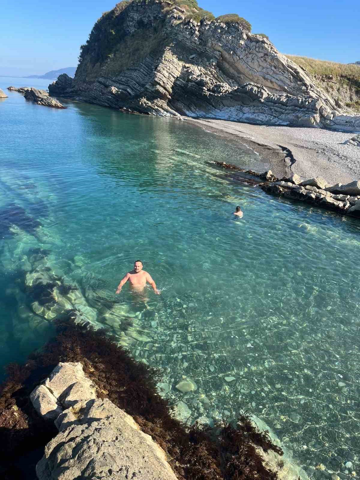 Türkiye’nin en kuzeyinde ekim ayında deniz keyfi