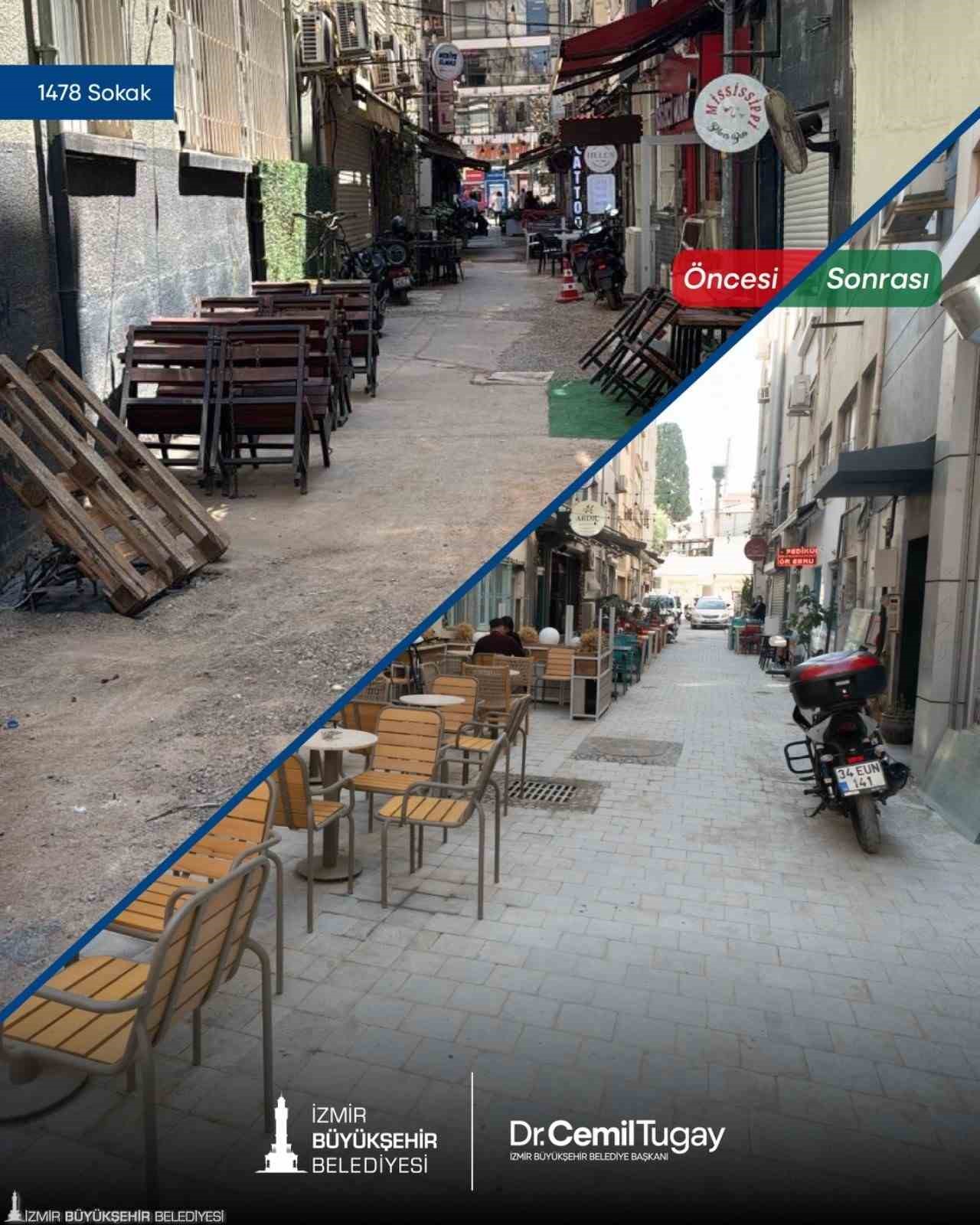 Kıbrıs Şehitleri Caddesi’nin zemini yenileniyor