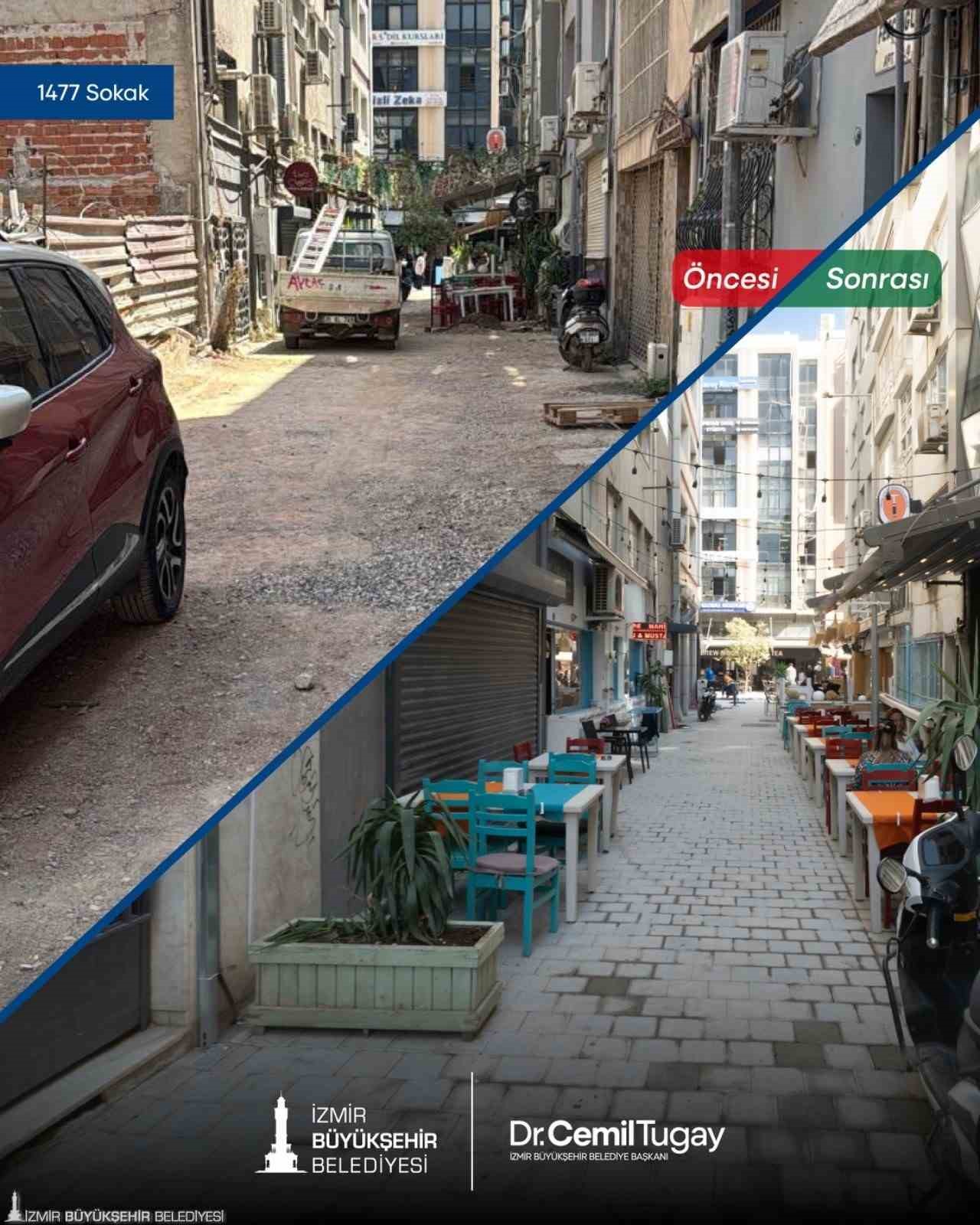 Kıbrıs Şehitleri Caddesi’nin zemini yenileniyor