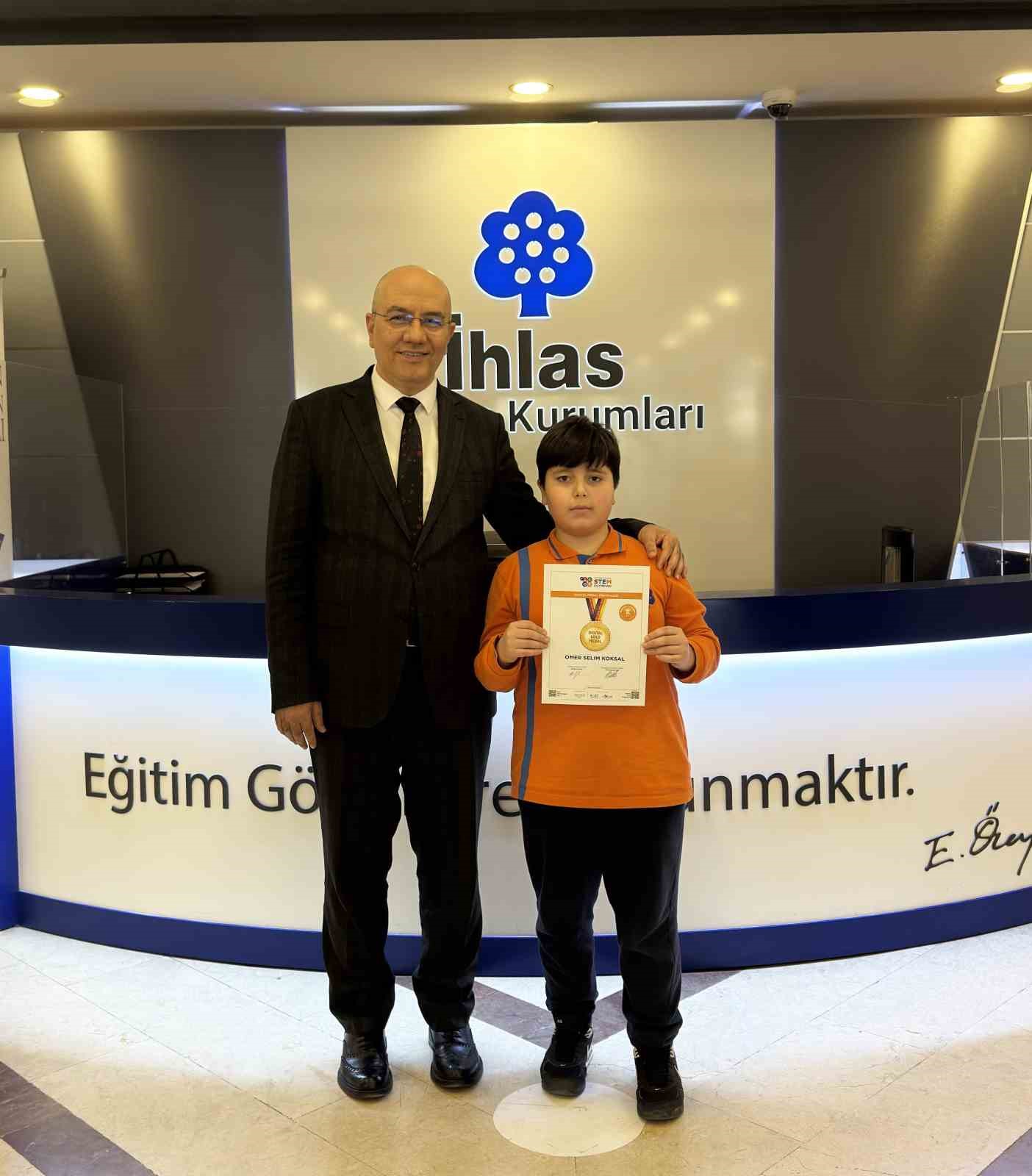 İhlas Koleji öğrencisi Ömer Selim Köksal’dan MEMORIAD Beyin Olimpiyatları’nda dikkat çeken başarı