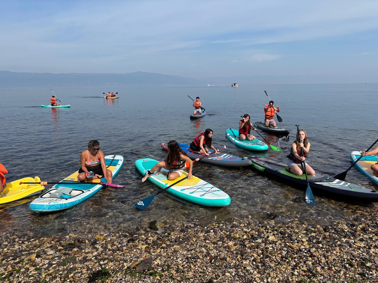 Mudanya’da ayakta kürek sörfü heyecanı...