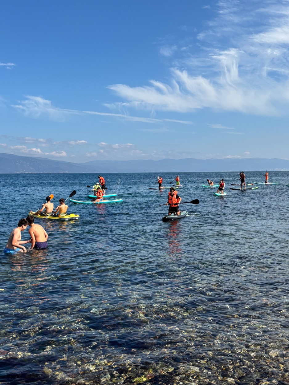 Mudanya’da ayakta kürek sörfü heyecanı...