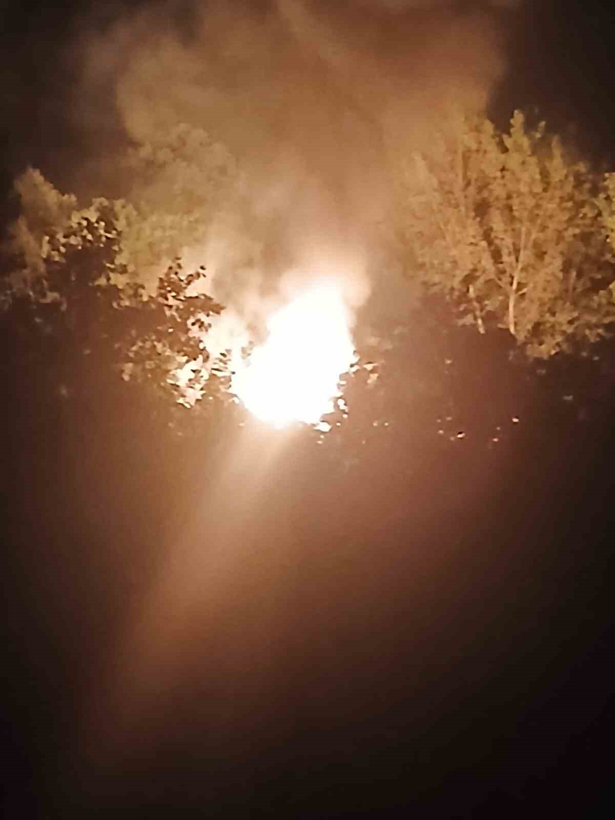Baraka yangını korkuttu
