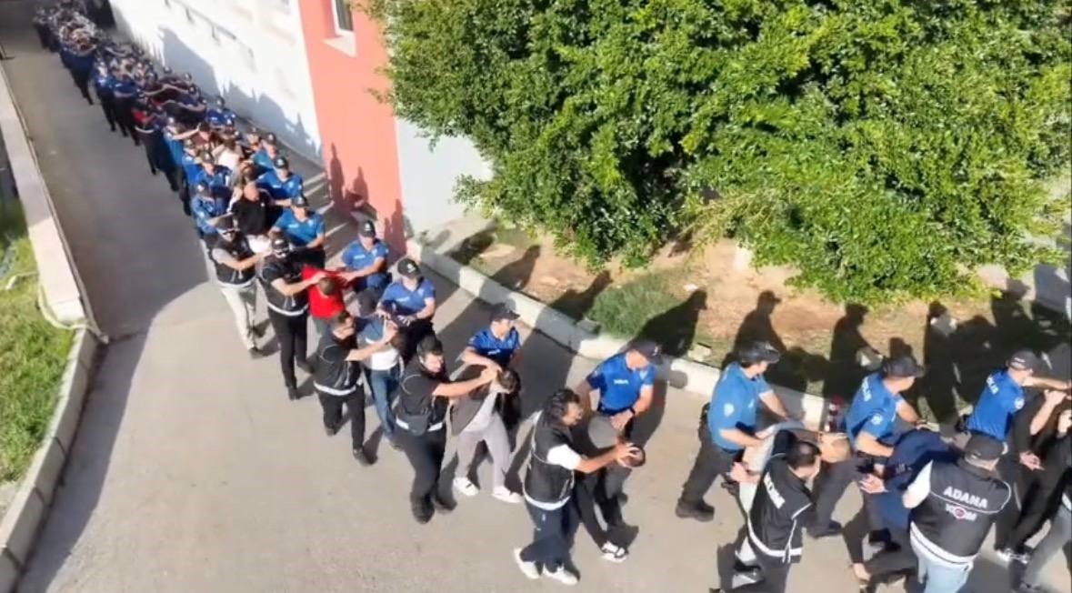 Adana merkezli 11 ilde silahlı suç örgütüne operasyon: 73 tutuklama