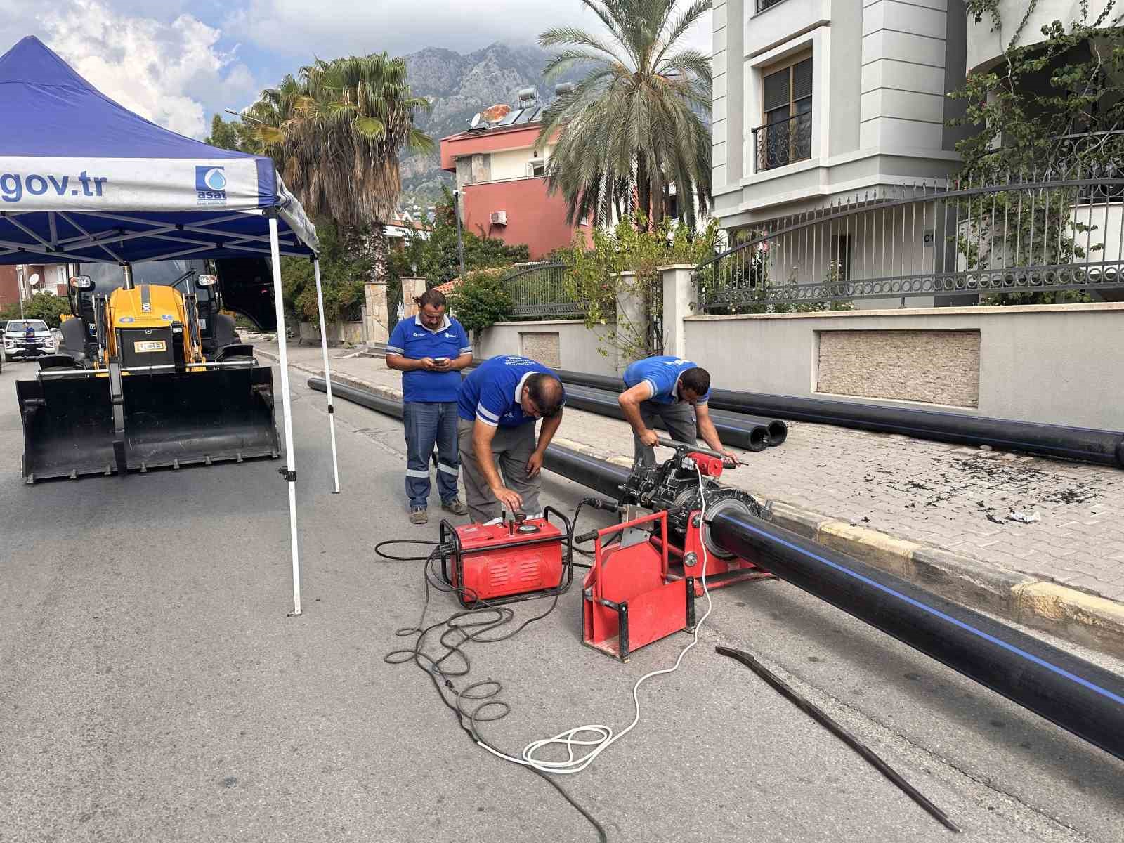 ASAT’tan Kemer Aslanbucak’a yeni içme suyu hattı