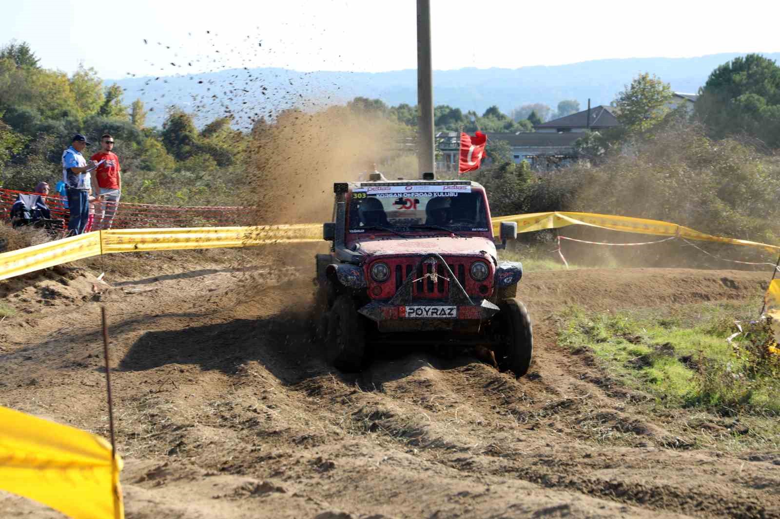 Deniz kenarında off-road heyecanı sona erdi