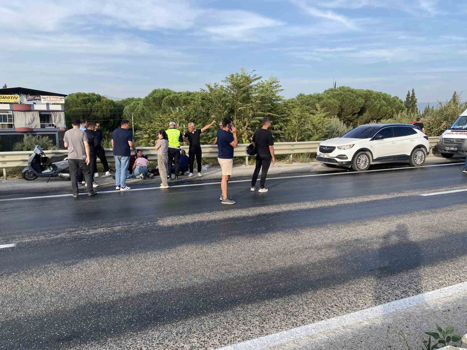 Yola dökülen mazot iki ayrı kazaya neden oldu: 5 yaralı