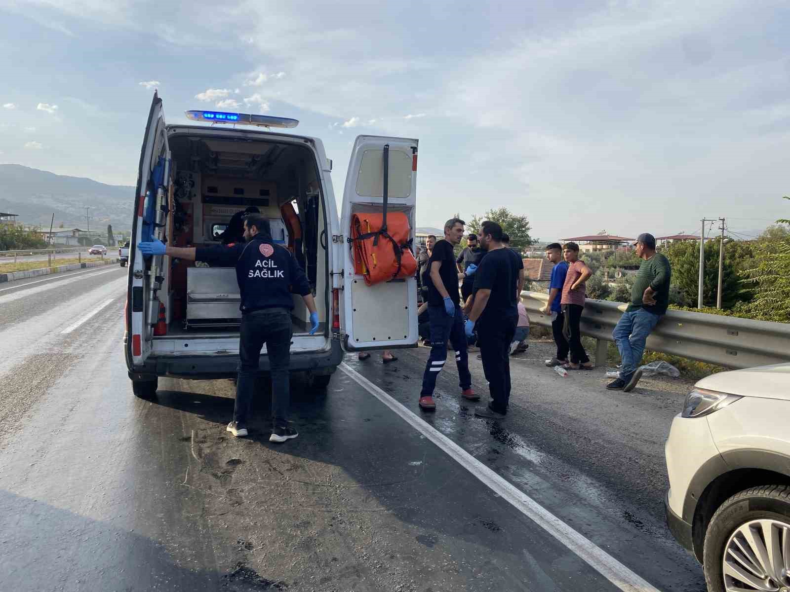 Yola dökülen mazot iki ayrı kazaya neden oldu: 5 yaralı