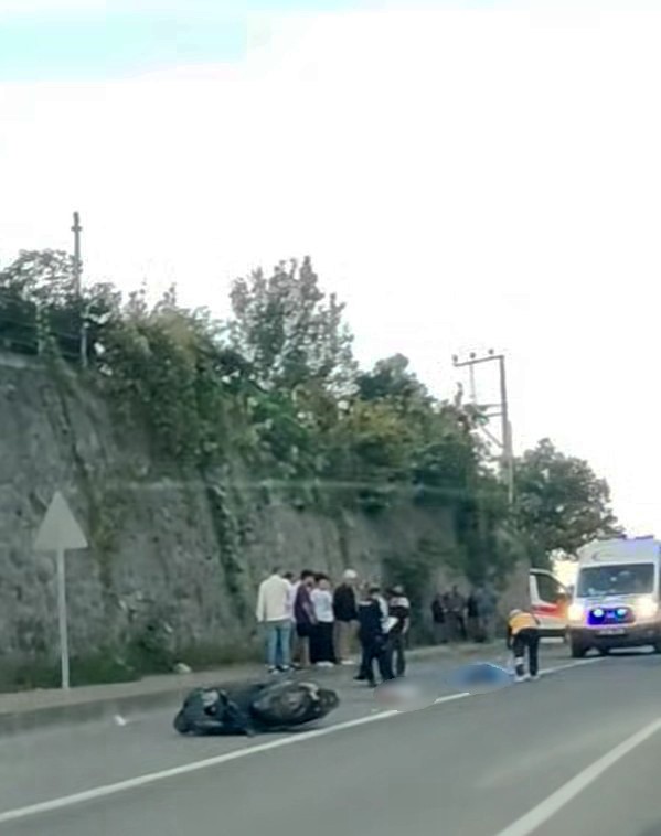 Tırın çarptığı motosiklet sürücüsü hayatını kaybetti