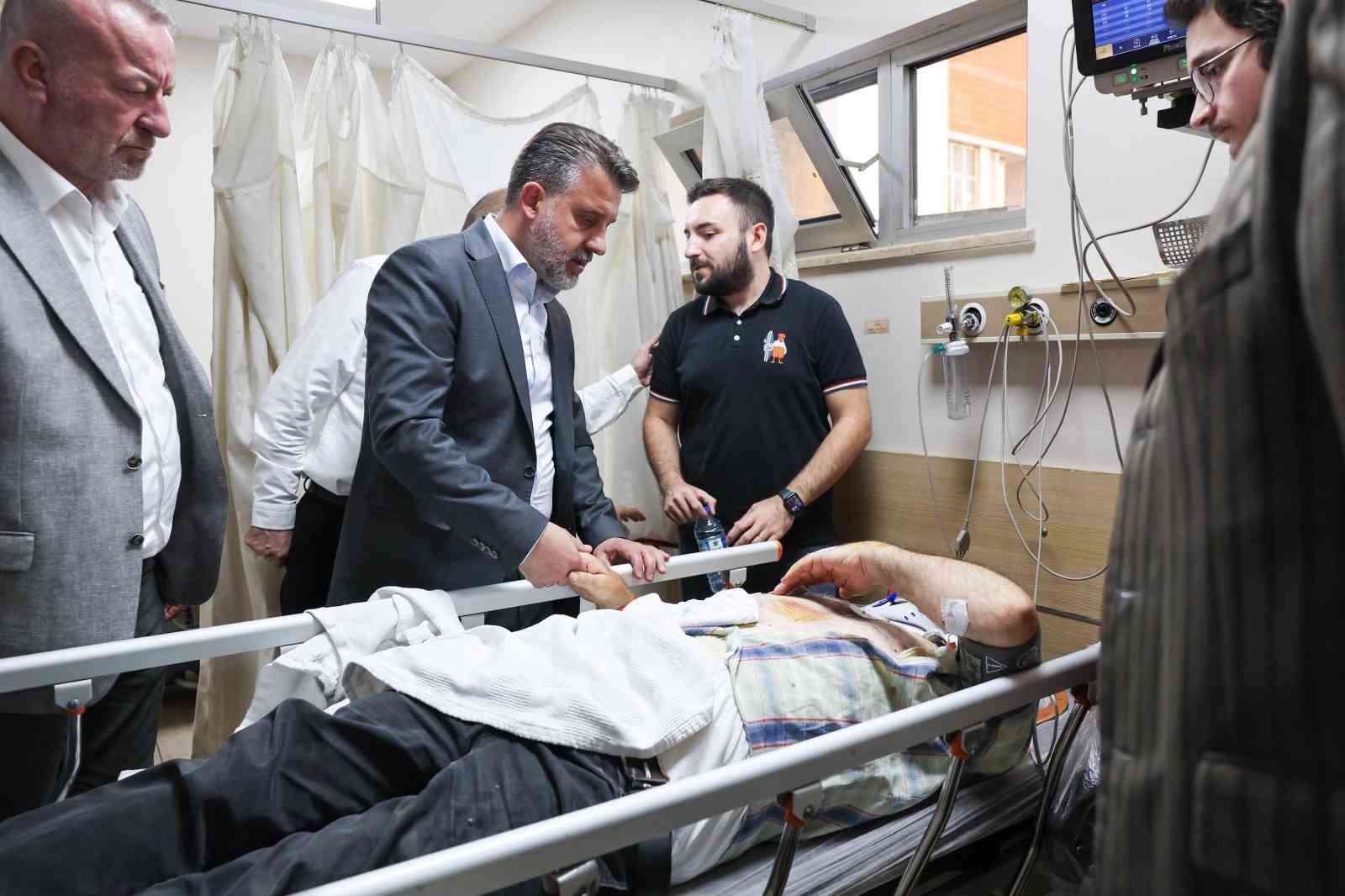 Başkan Vekili Biba acı günde vatandaşları yalnız bırakmadı