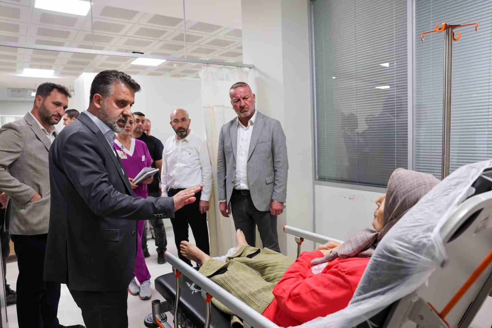 Başkan Vekili Biba acı günde vatandaşları yalnız bırakmadı