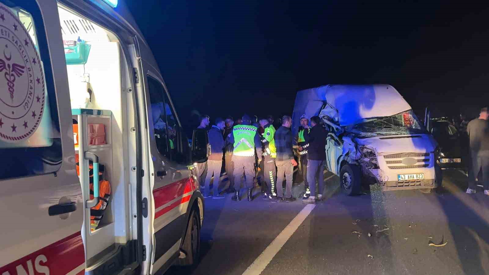 Kütahya’da zincirleme trafik kazası: 7 yaralı