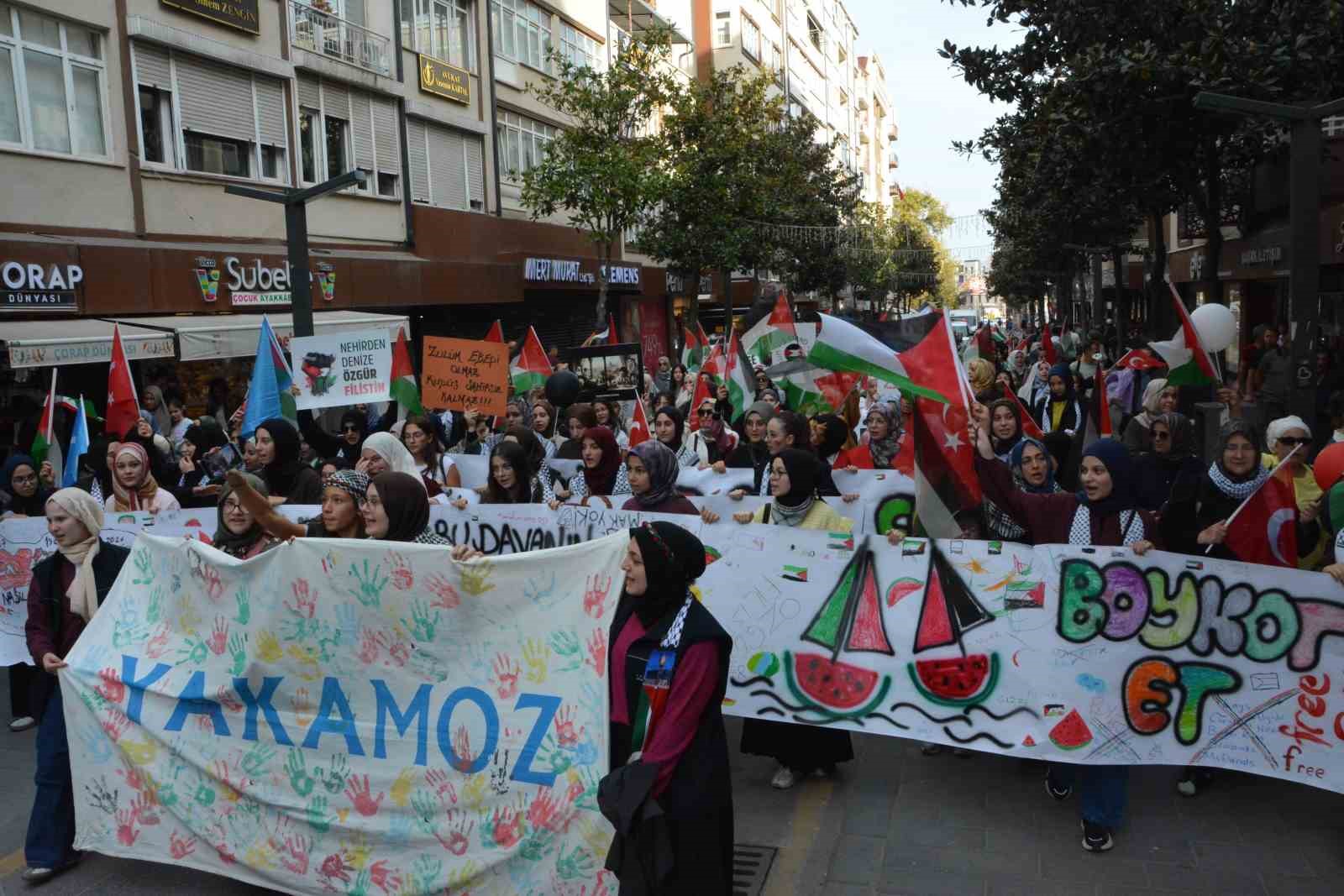 Balıkesir’de Gazze ve Kudüs için yürüyüş düzenlendi