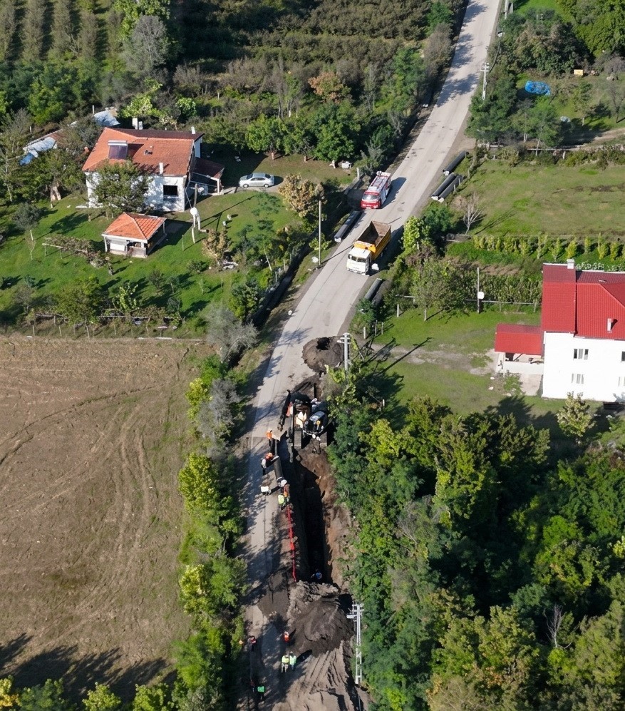 SASKİ’den Salıpazarı Barajı için 11 kilometrelik isale hattı çalışması