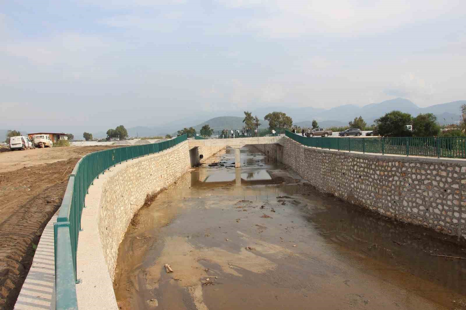Kumluca’da sel ve taşkınlara karşı yapılan projenin yüzde 20’si tamamlandı