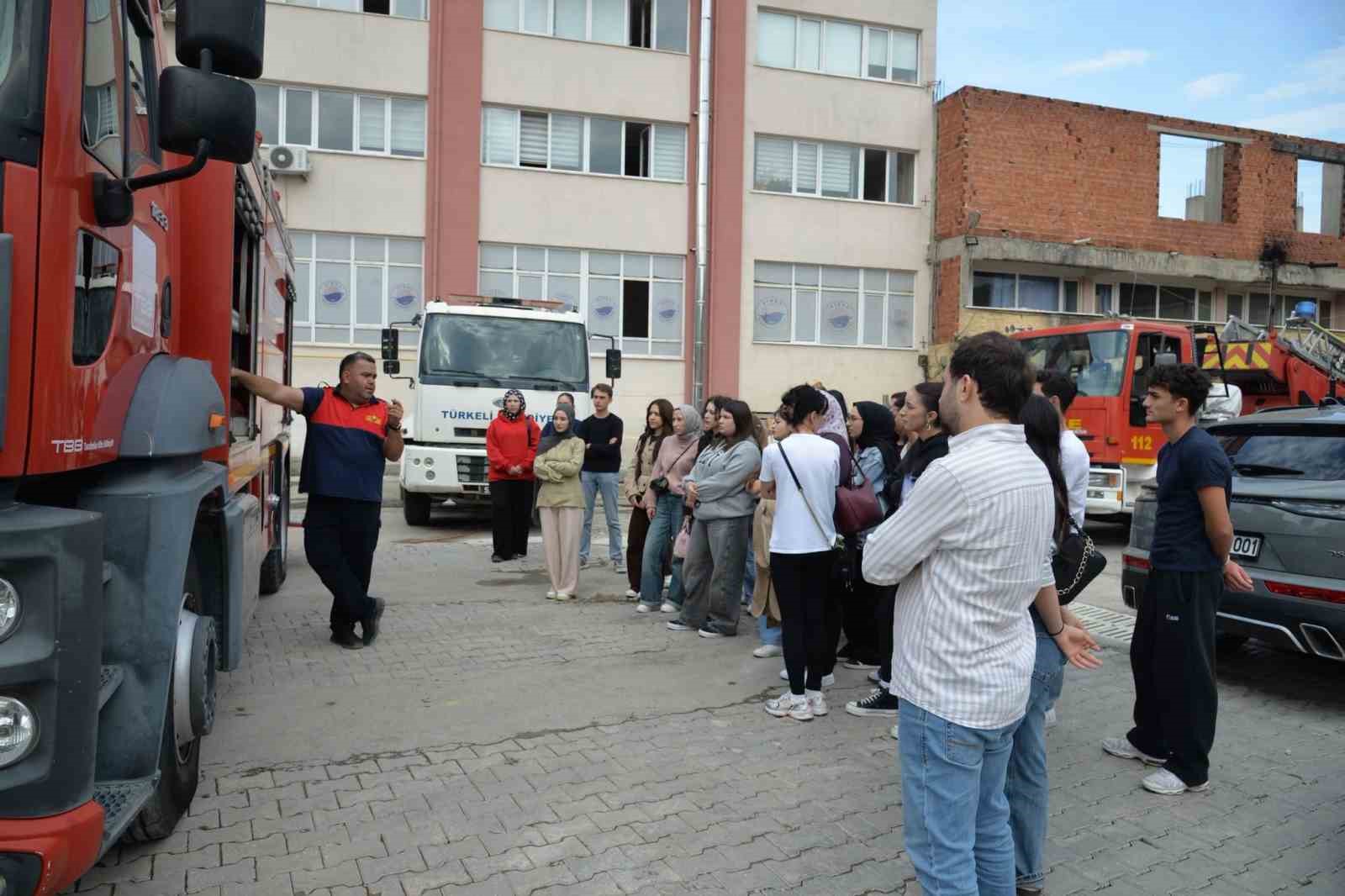 Türkeli’de uygulamalı itfaiye eğitimi