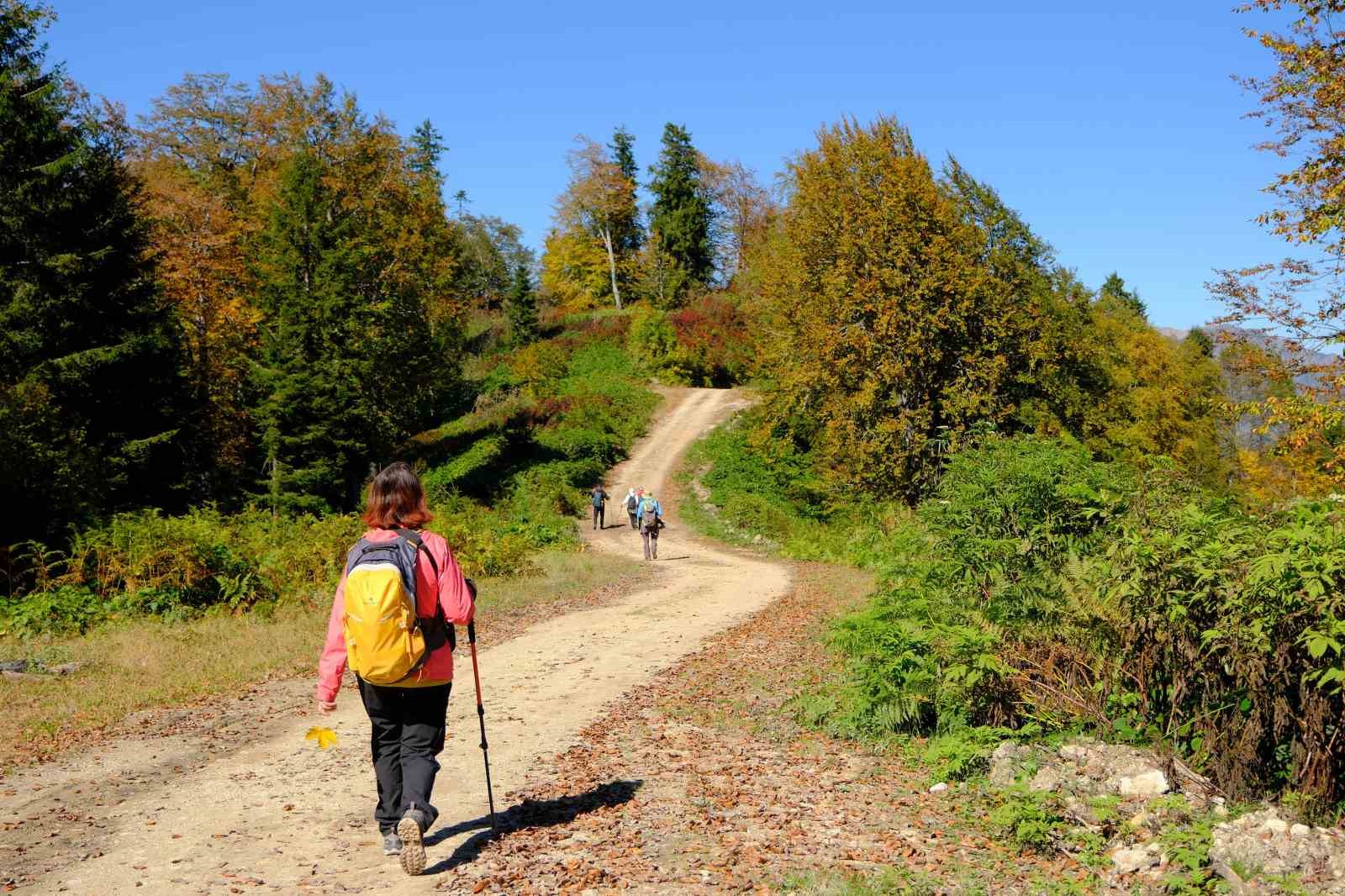 Bir yanda Karadeniz, bir yanda sonbahar: Kürtün’de etkileyici yürüyüş