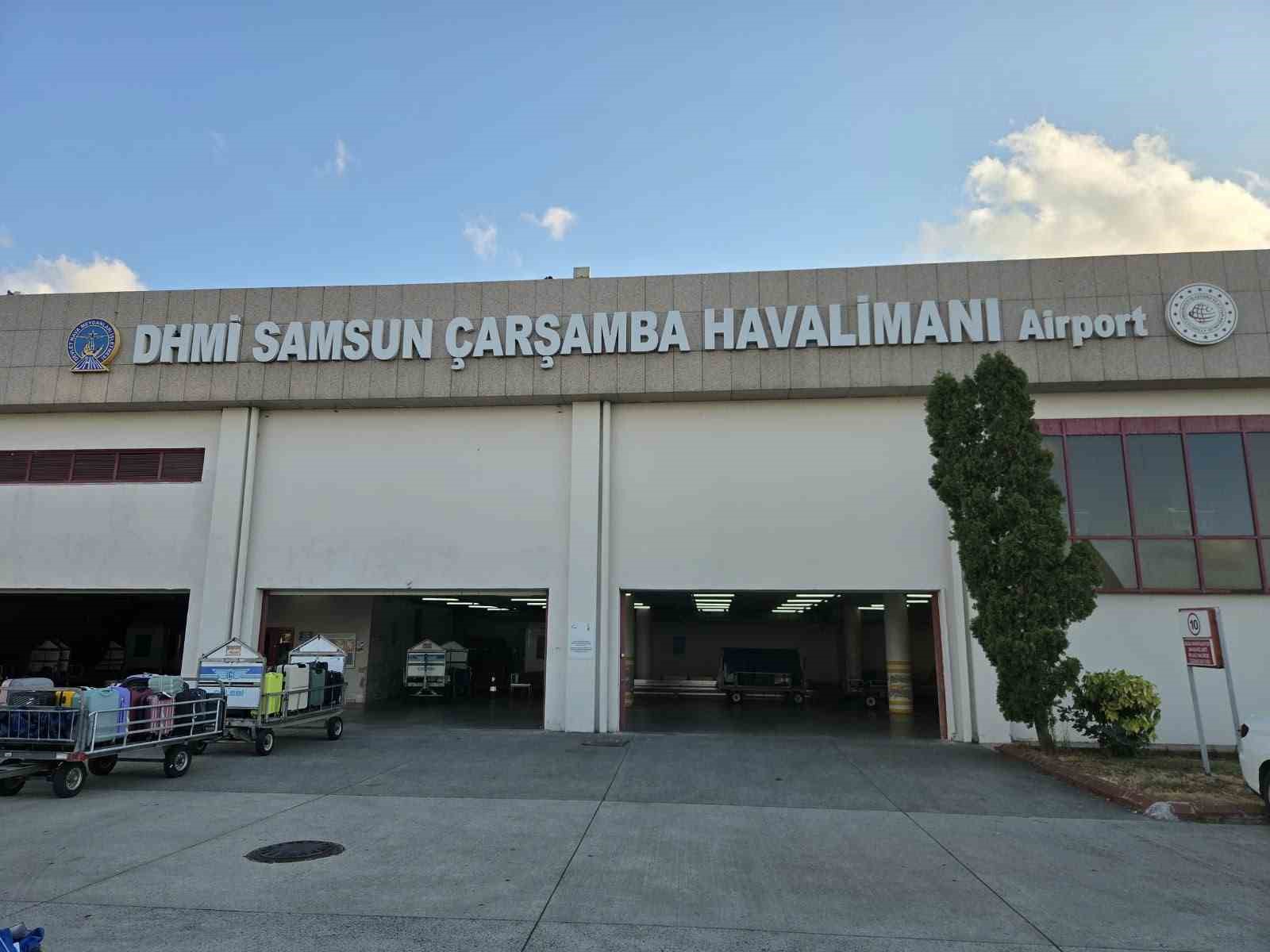 Samsun’da 9 ayda 1,3 milyona yakın yolcuya havayolu hizmeti verildi