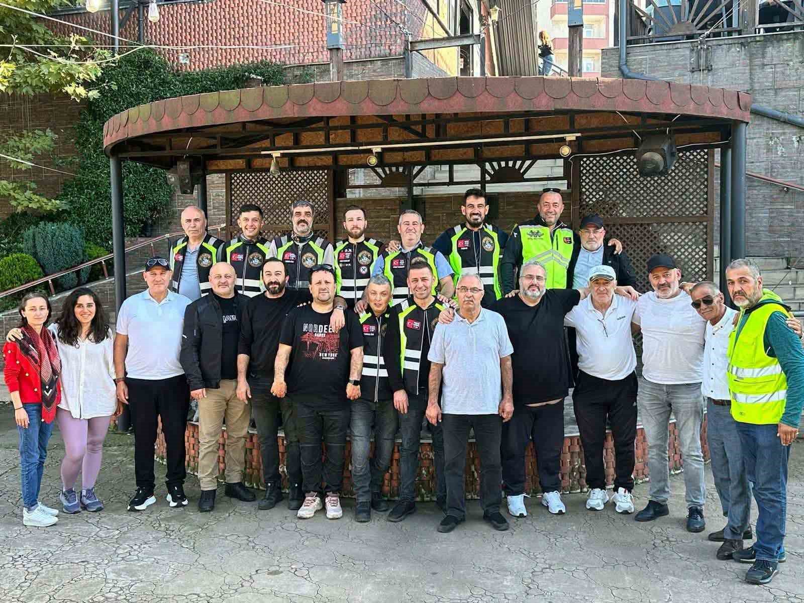 Karaelmas Motosiklet Kulübü’nden şehitlere ve motosikletçilere vefa