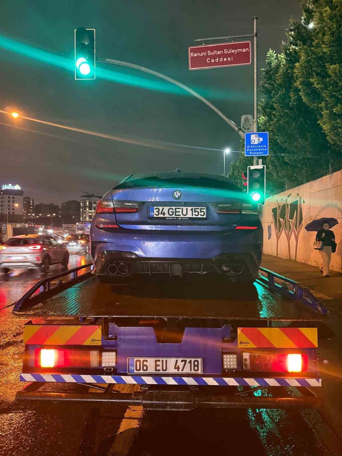 Başakşehir’de drift yapan sürücüye 140 bin TL ceza