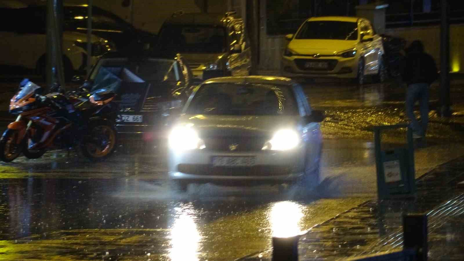 Kilis’te kuvvetli yağış etkili oldu