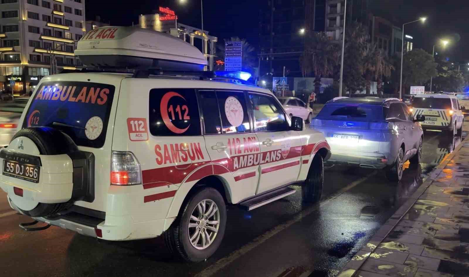 Samsun’da SUV aracın çarptığı yaya yaralandı