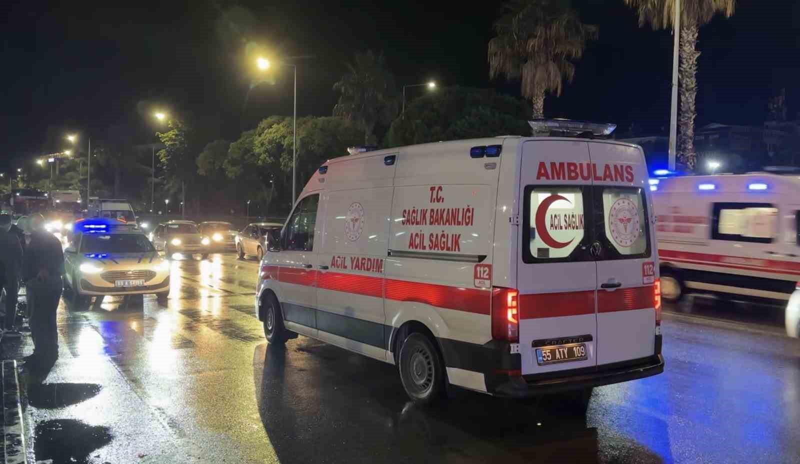 Samsun’da SUV aracın çarptığı yaya yaralandı