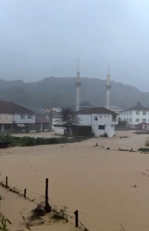 Sakarya’da dereler taştı, evleri su bastı