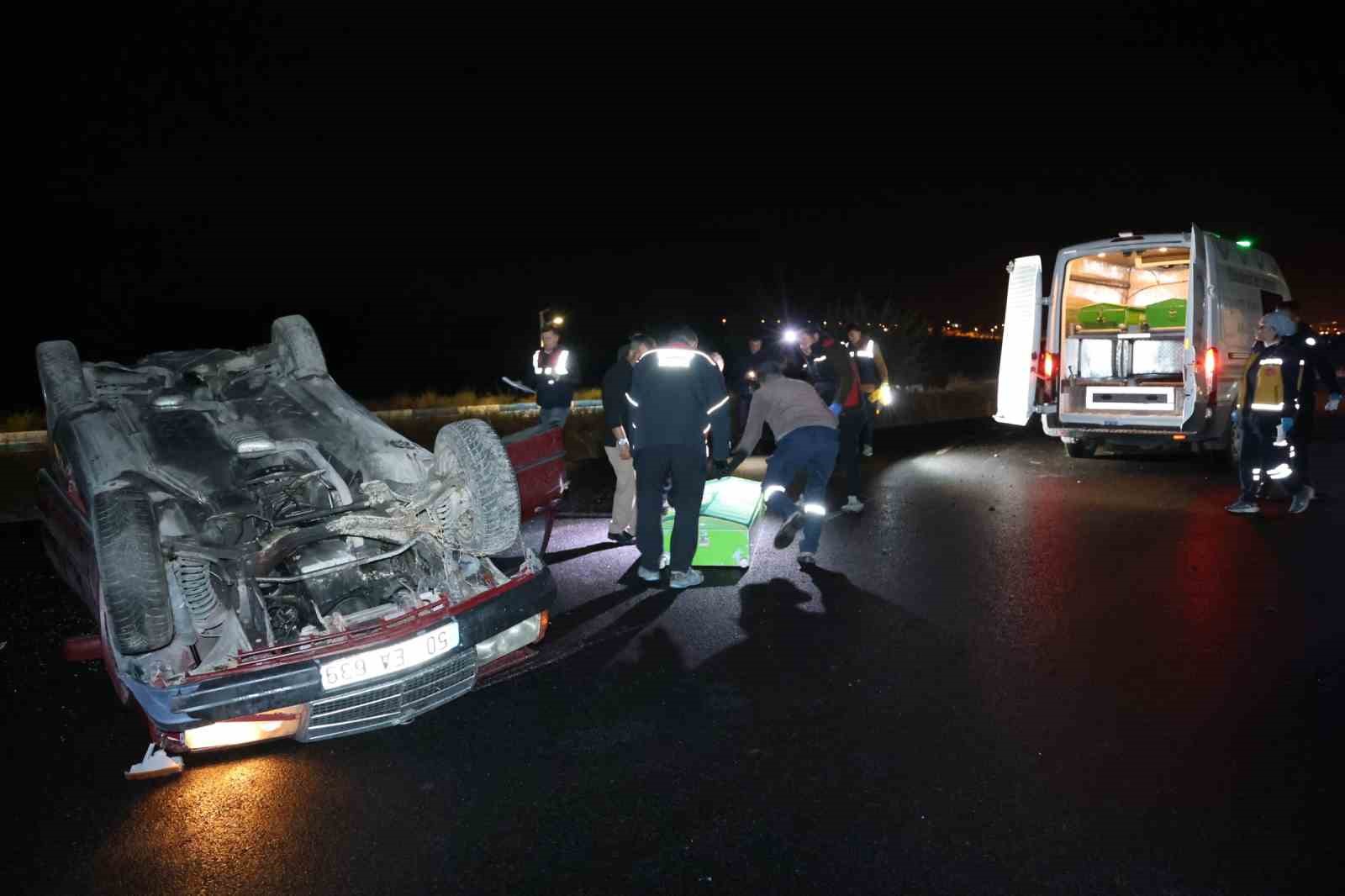 Nevşehir’de kontrolden çıkan otomobil takla attı: 1 ölü