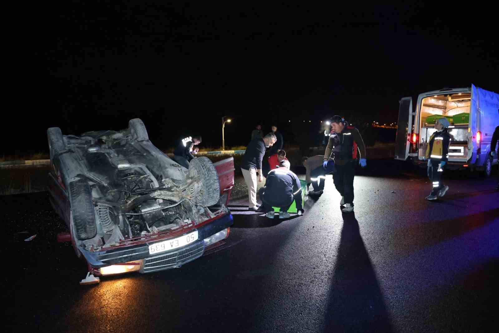Nevşehir’de kontrolden çıkan otomobil takla attı: 1 ölü