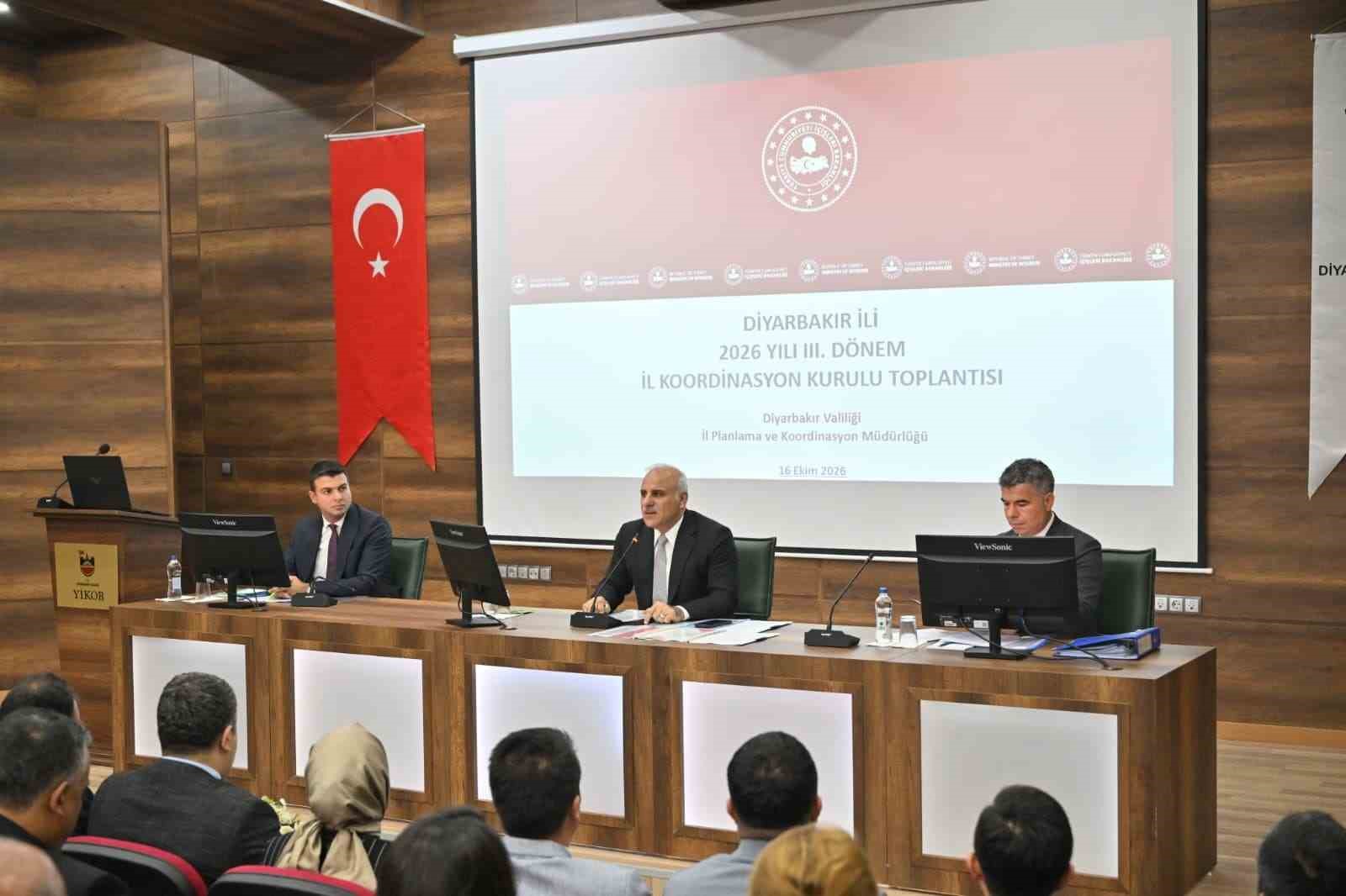 Diyarbakır’da 2026 yılı 3. dönem İl Koordinasyon Kurulu toplantısı