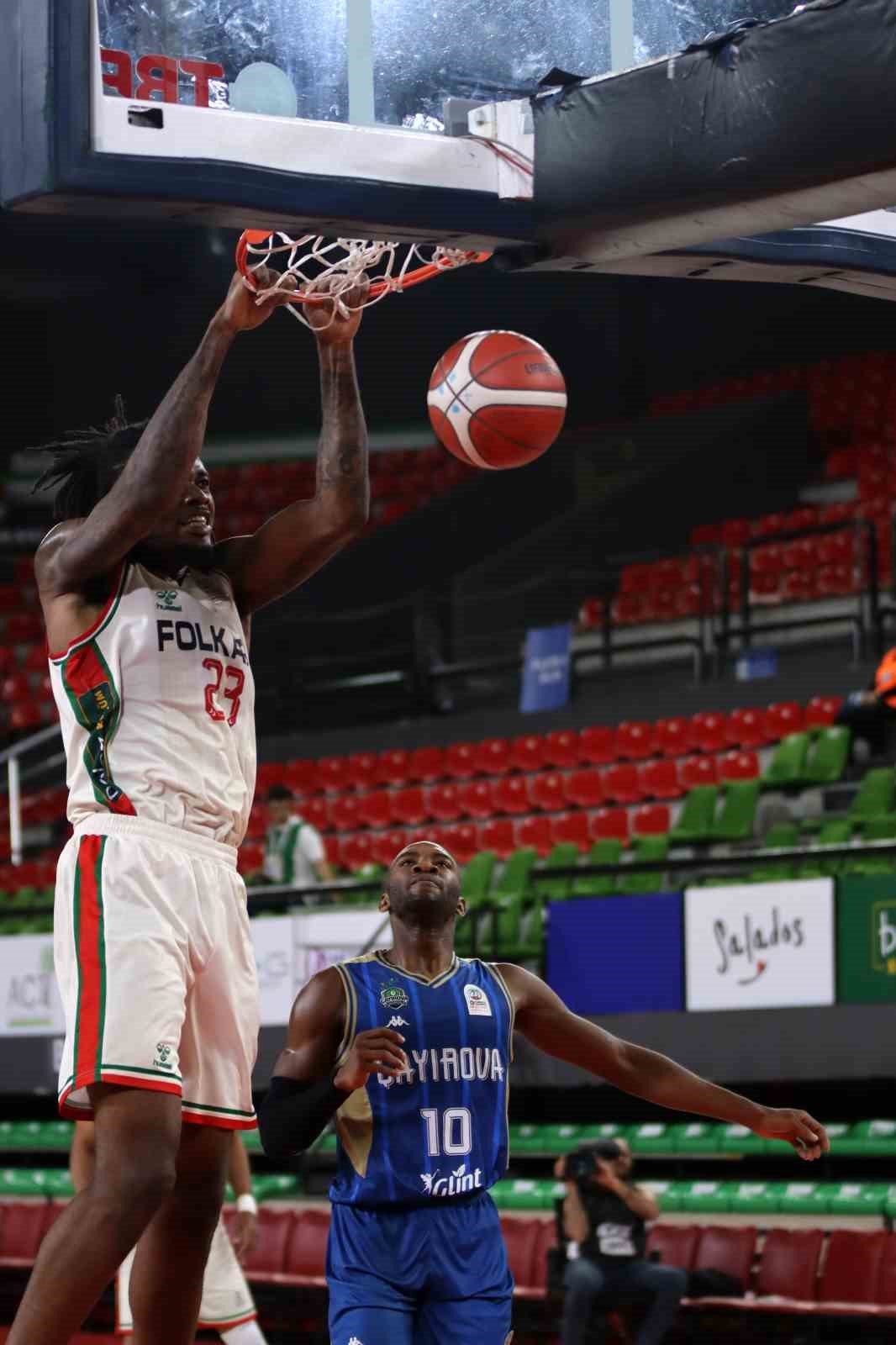 Basketbol Süper Ligi: Karşıyaka: 95 - Çayırova Belediyesi: 79