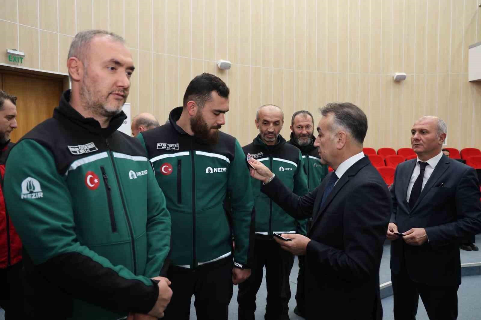 Karabük’te arama kurtarma ekipleri akreditasyon belgelerini aldı