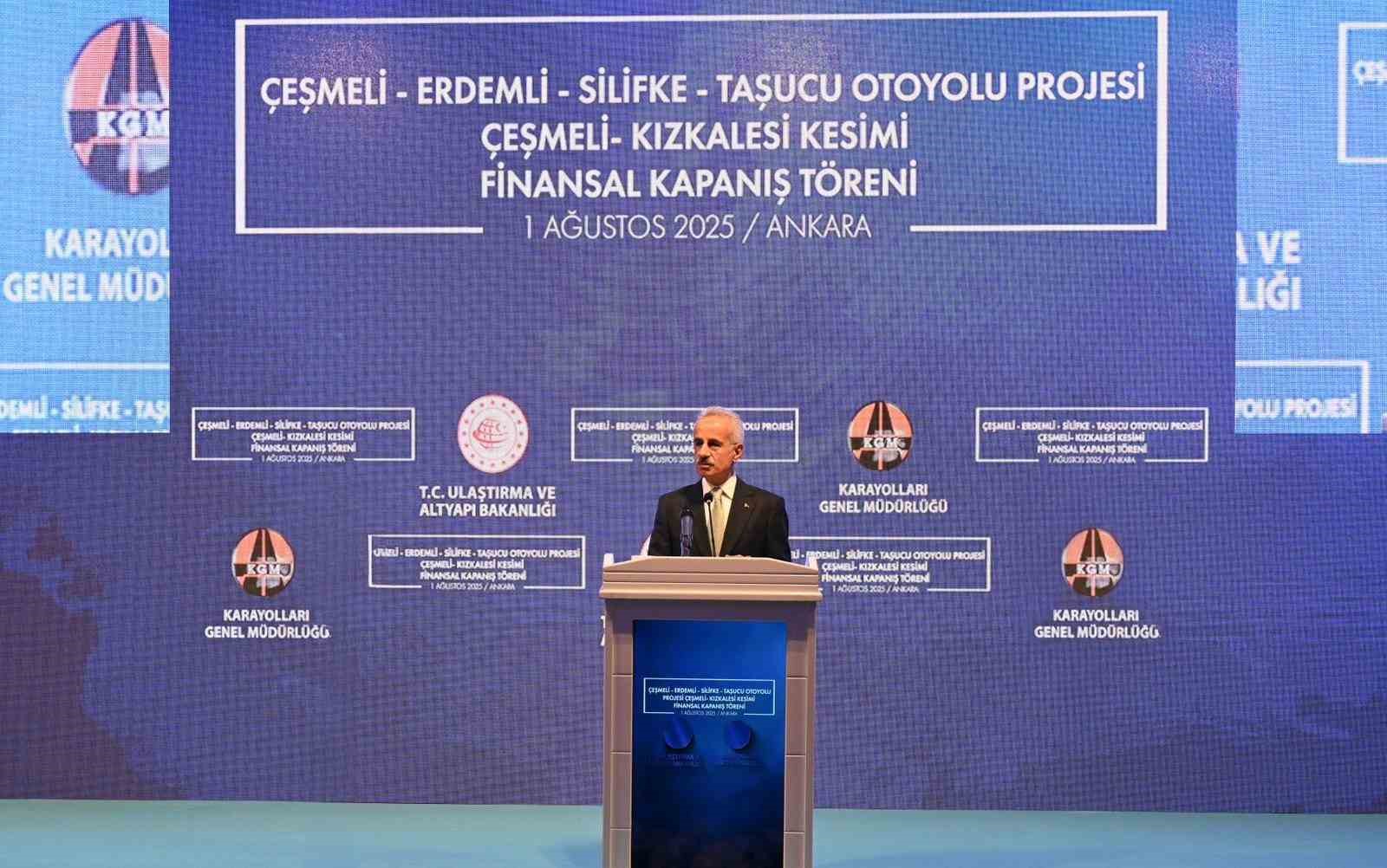 Çeşmeli-Kızkalesi otoyolu pazartesi günü açılıyor