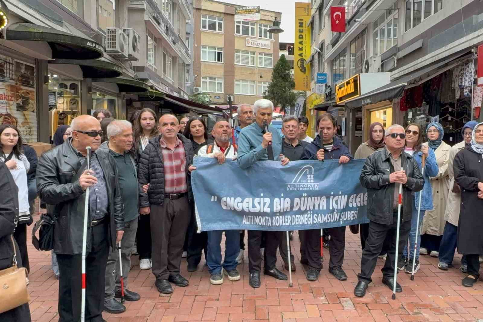 Görme engellilerden ’erişilebilirlik’ çağrısı