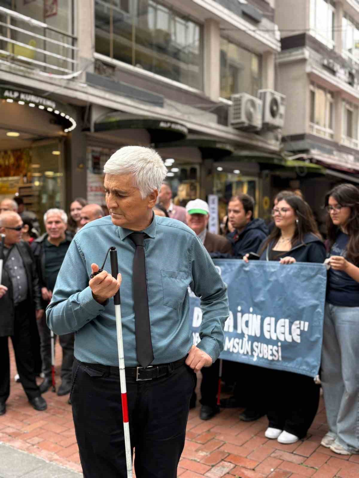Görme engellilerden ’erişilebilirlik’ çağrısı