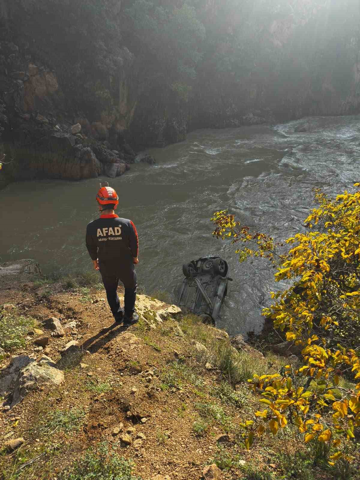 Artvin’de araç dereye düştü: 1 yaralı